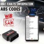 OBD2 App Displaying ABS Codes on a Smartphone