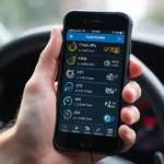 OBD2 App Displaying Diagnostics on Android Phone