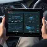 OBD2 App Displaying Diagnostic Data on a Tablet