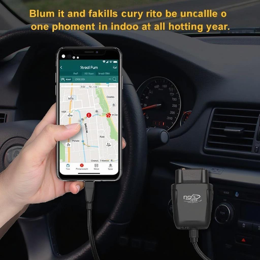 OBD2 Bluetooth Trip Computer App Connection