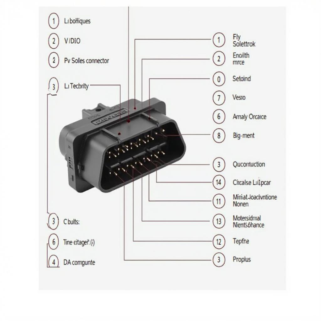 OBD2 Connector Pinout Diagram