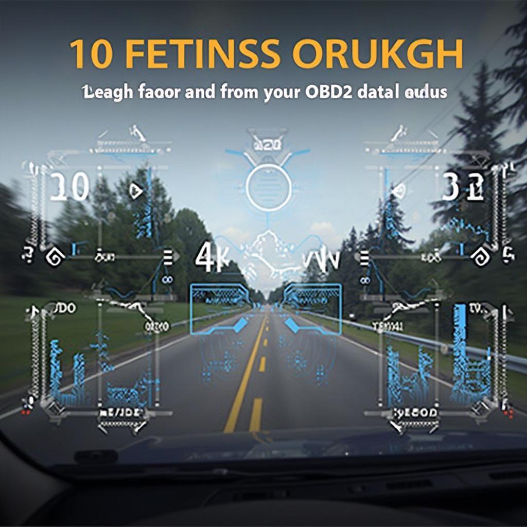 Dashcam Displaying OBD2 Data