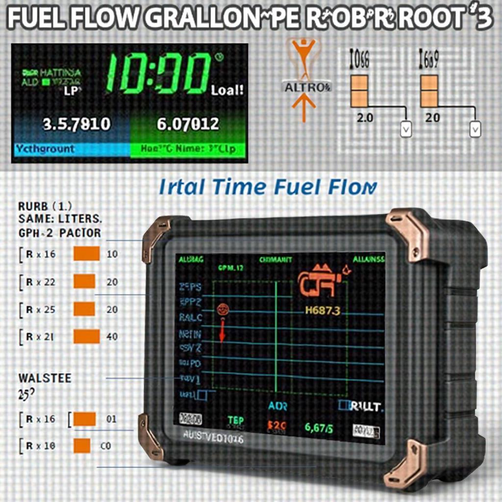 OBD2 Fuel Flow Data Display on a Scanner