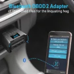 Bluetooth OBD2 Adapter Connected to a Smartphone