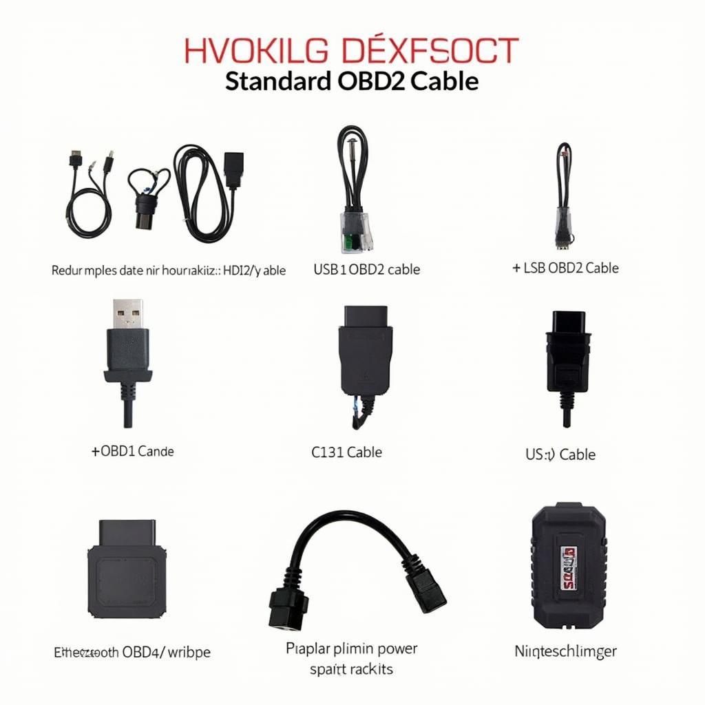 Different Types of OBD2 Kabels and their Connectors