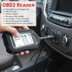 OBD2 Nissan Reader Connected to a Car's Diagnostic Port