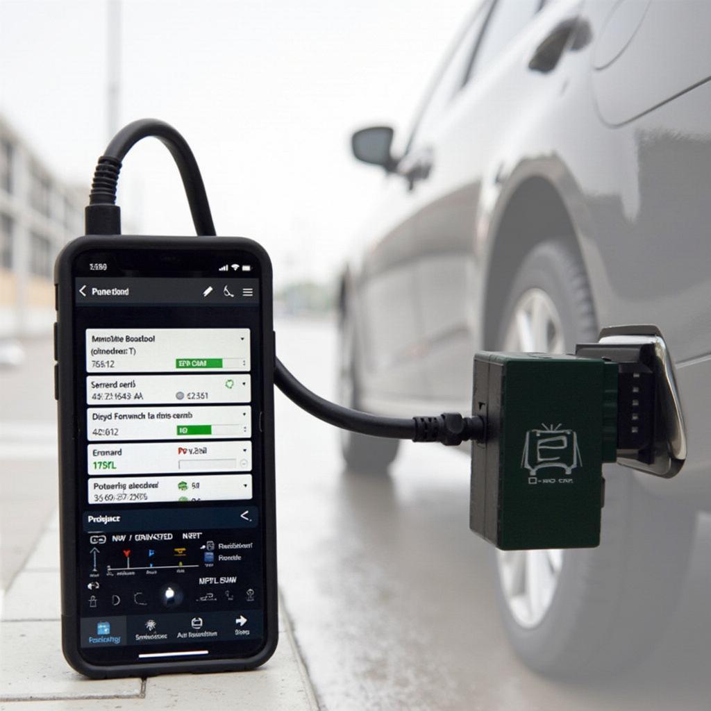 OBD2 Open Source Dongle Connected to Car