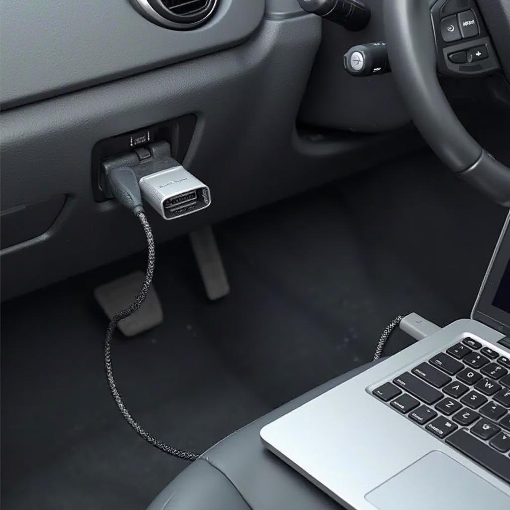 OBD2 Plug to USB Connection Diagram