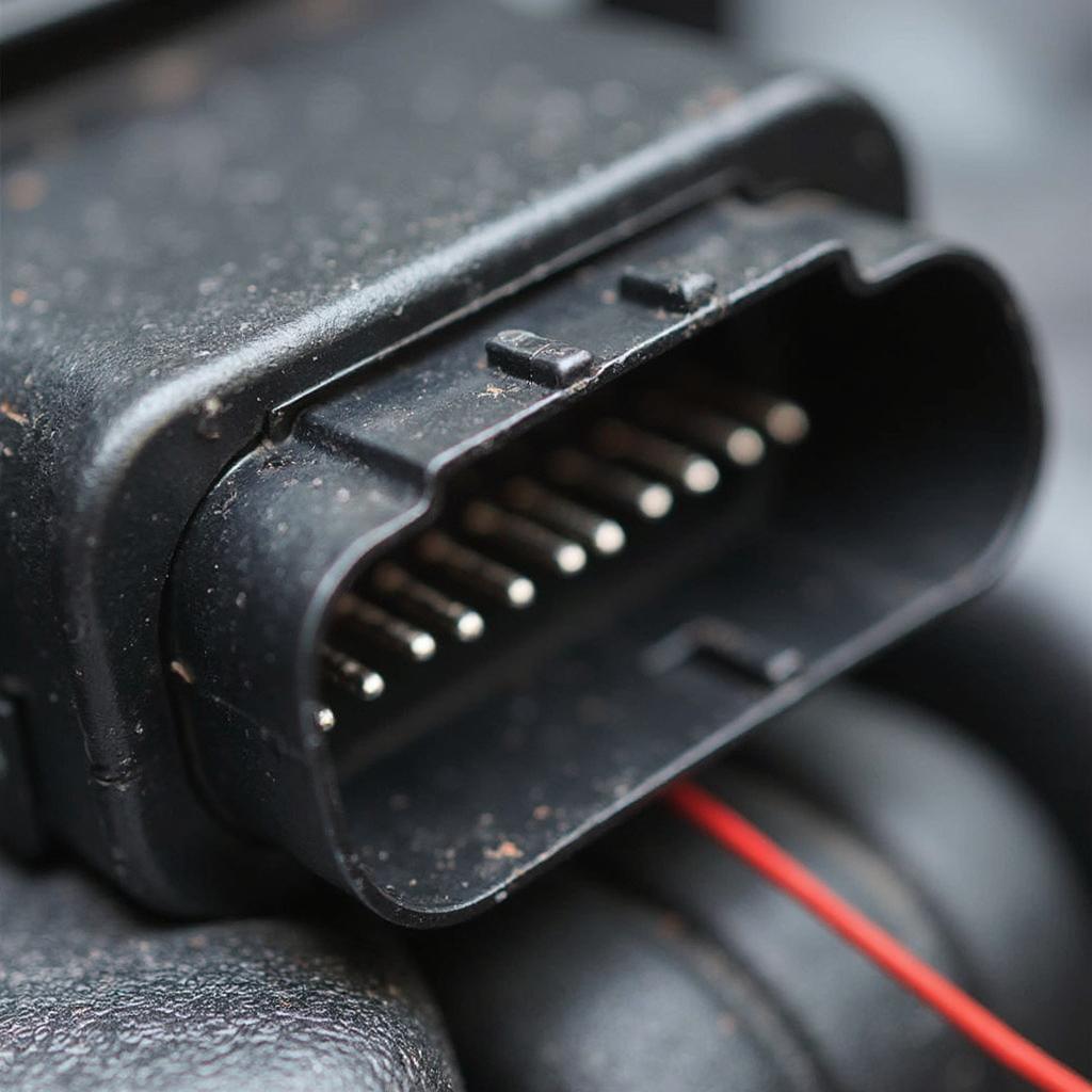 Close-up View of an OBD2 Port