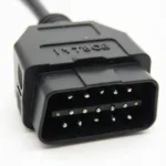 Close-up of a Standard OBD2 Connector