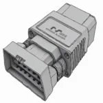 Close-up of an OBD2 Connector