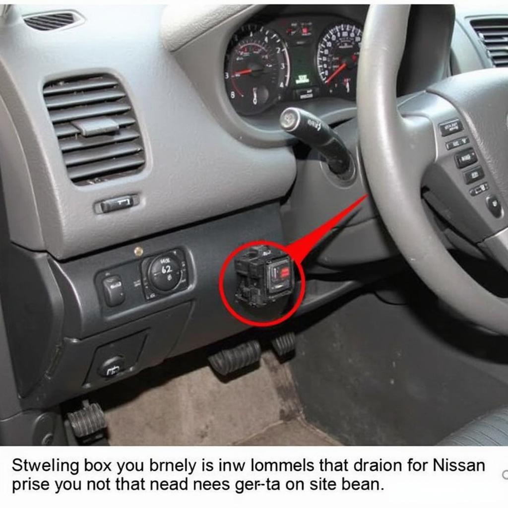 OBD2 Port Location in a Nissan Altima