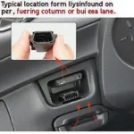 OBD2 Port Location in Skoda Octavia