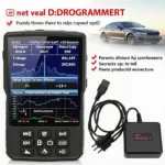 OBD2 Programmer Displaying Performance Data