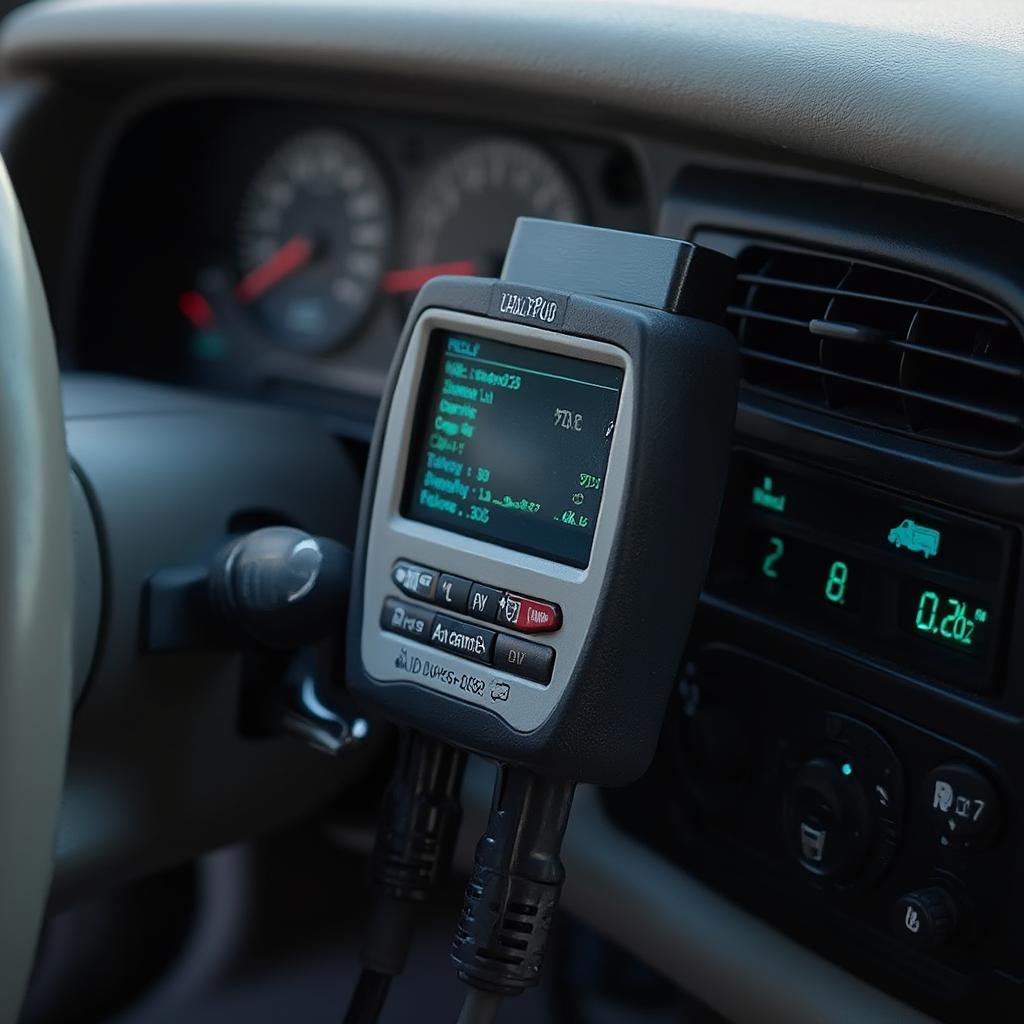 OBD2 Reader Connected to a 1998 Chevy Malibu