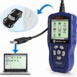 OBD2 Scan Tool Connected to a Computer