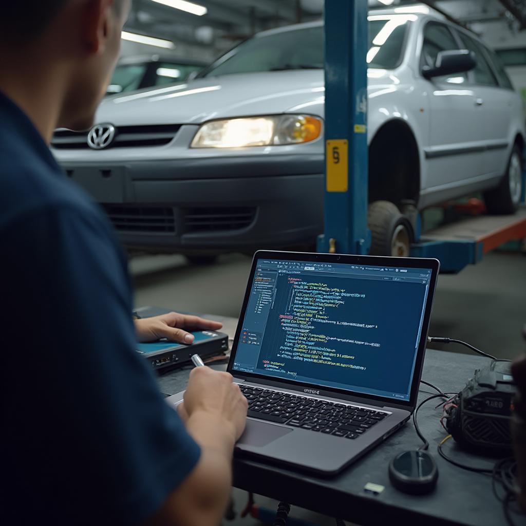 OBD2 Scanner and Car