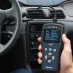 OBD2 Scanner Connected to 1996 Mustang