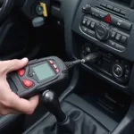 OBD2 Scanner Connected to a 1998 Car