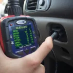 OBD2 Scanner Connected to a 2001 F250