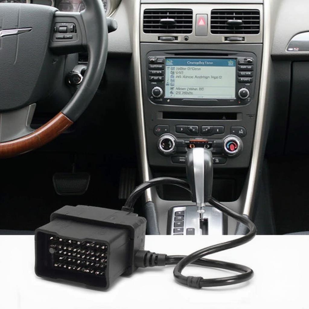 OBD2 Scanner Connected to 2006 Crossfire Port