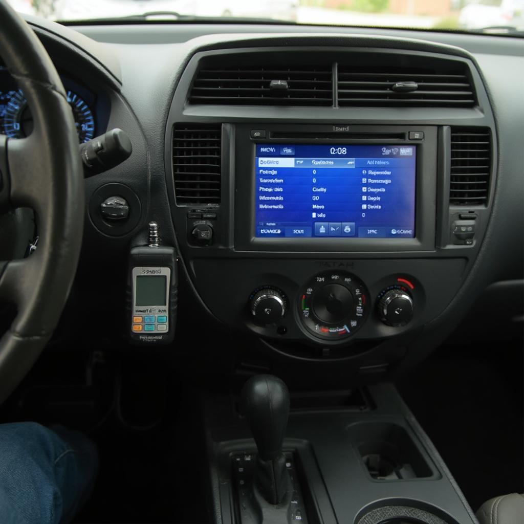 OBD2 Scanner Connected to a 2006 Honda Ridgeline