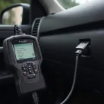 OBD2 Scanner Connected to a 2007 Toyota Tundra