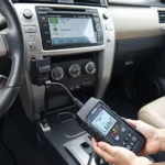 OBD2 Scanner Connected to a Toyota 4Runner