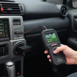 OBD2 Scanner Connected to a Toyota 4Runner