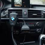 OBD2 Scanner Connected to a BMW