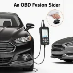 OBD2 Scanner Connected to a Ford Fusion