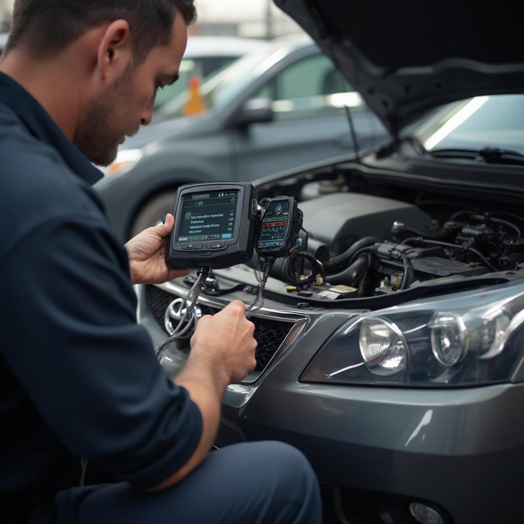 OBD2 Scanner Diagnosing Car Problems