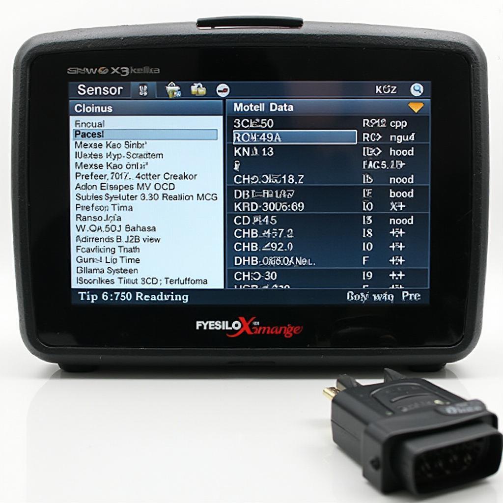 OBD2 Scanner Displaying Diagnostic Data