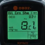 OBD2 Scanner Showing Oil Temperature