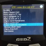 OBD2 Scanner Displaying Trouble Codes