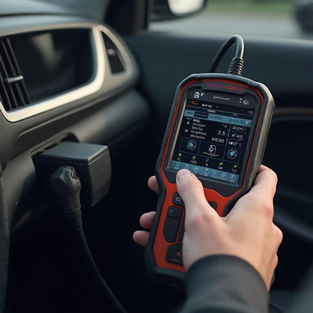 Using an OBD2 Scanner on a Car