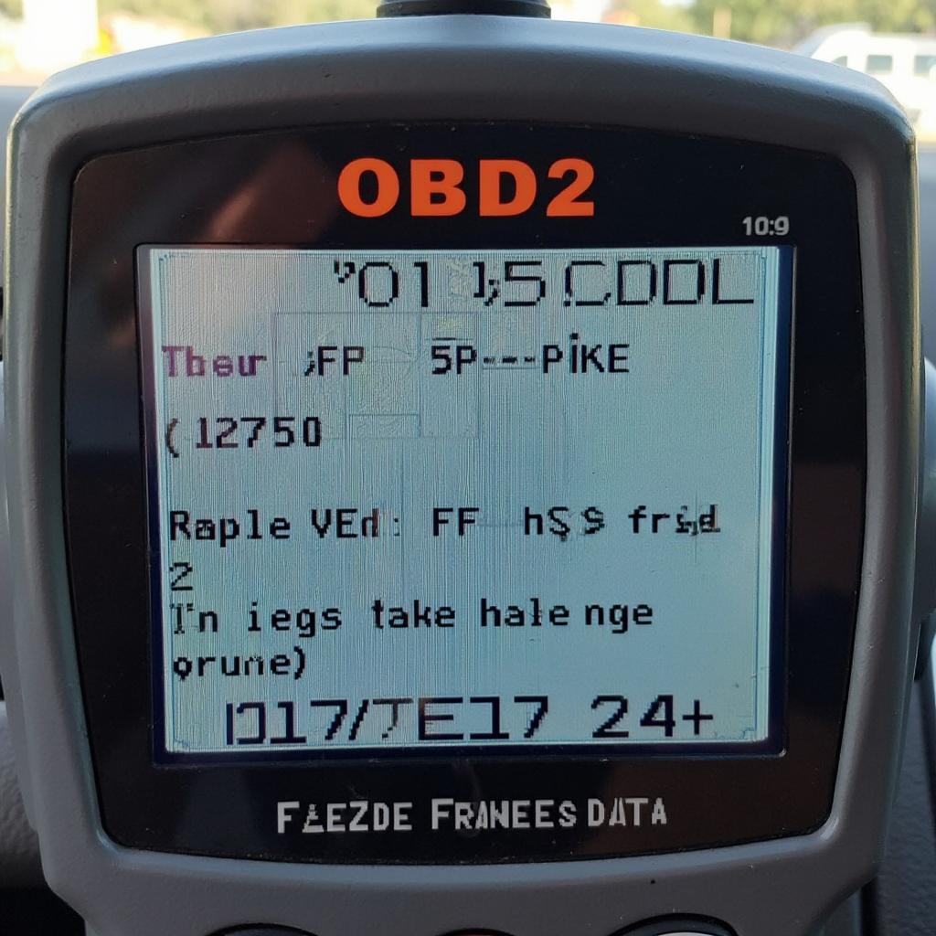 OBD2 Scanner Showing P0135 Code: Oxygen Sensor Heater Circuit Malfunction