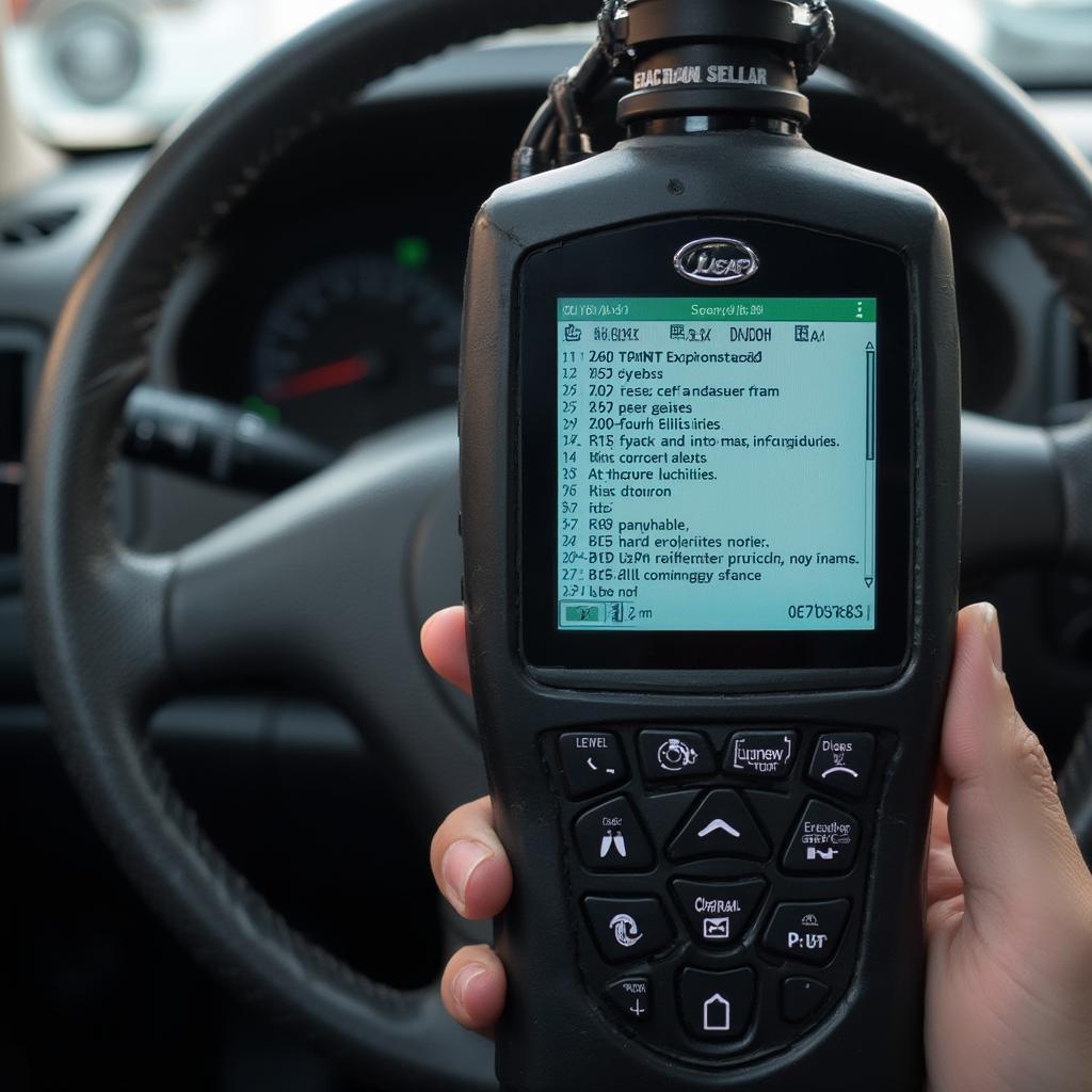 OBD2 Scanner Reading DTC Codes