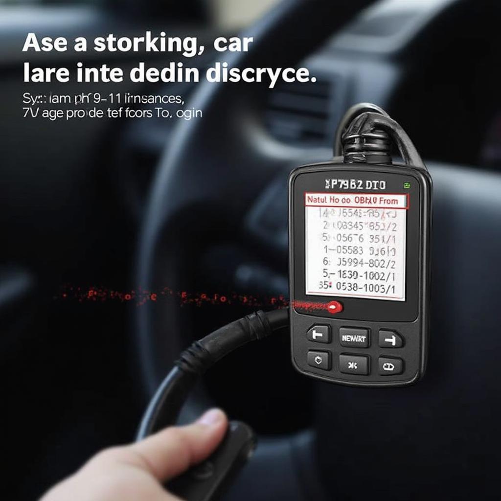 OBD2 Scanner Reading DTC Codes