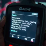 OBD2 Scanner Displaying Grey Fault Codes