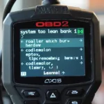 OBD2 Scanner Reading Lean Code