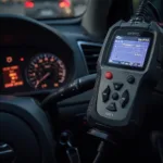 OBD2 Scanner Reading Maintenance Light