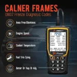 OBD2 Scanner Displaying P0420 Code and Freeze Frame Data