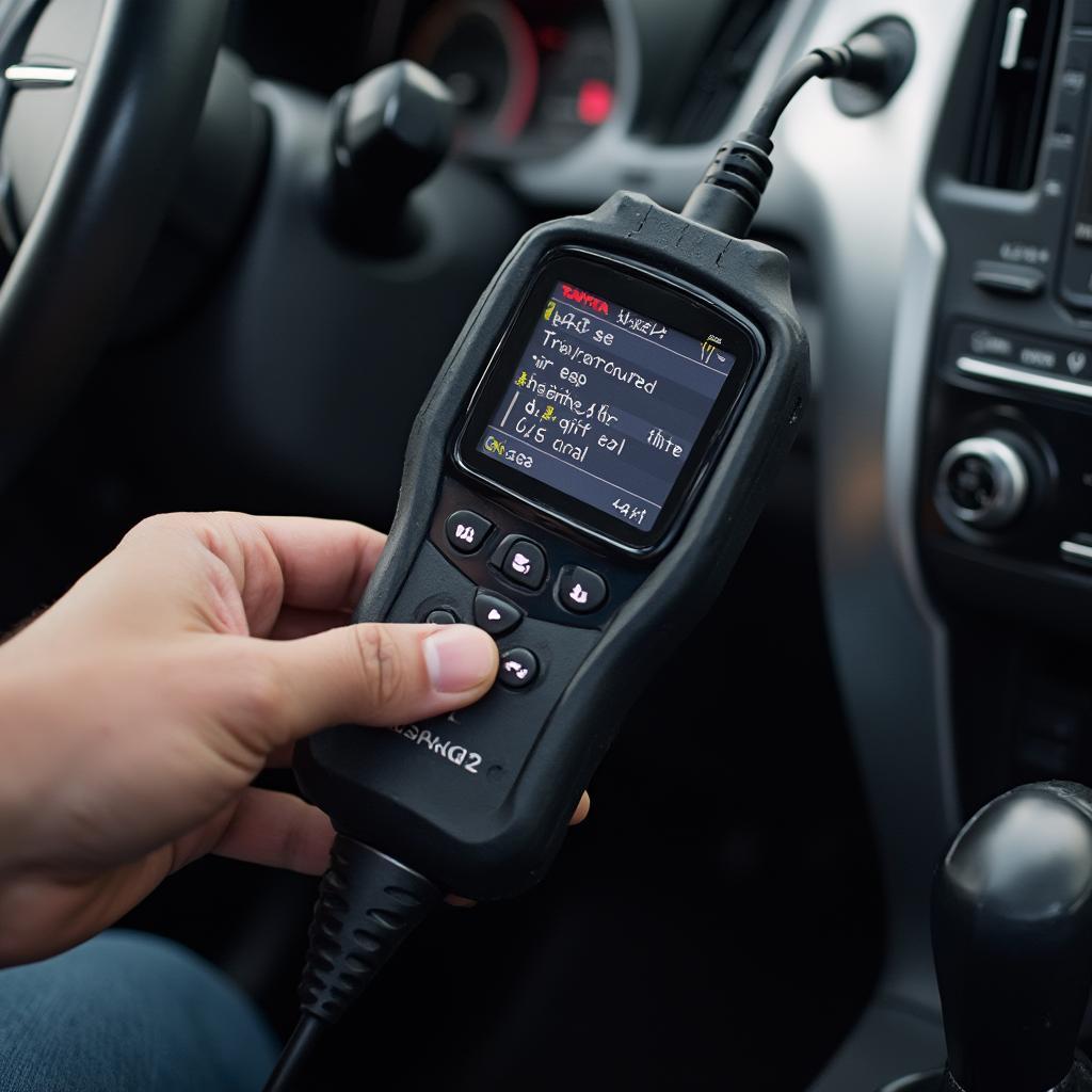 OBD2 Scanner Reading Toyota Codes