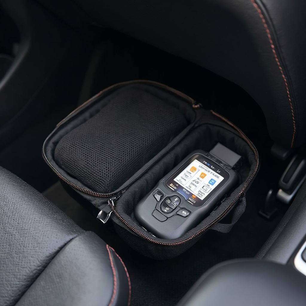 OBD2 Scanner Stored in Glove Compartment