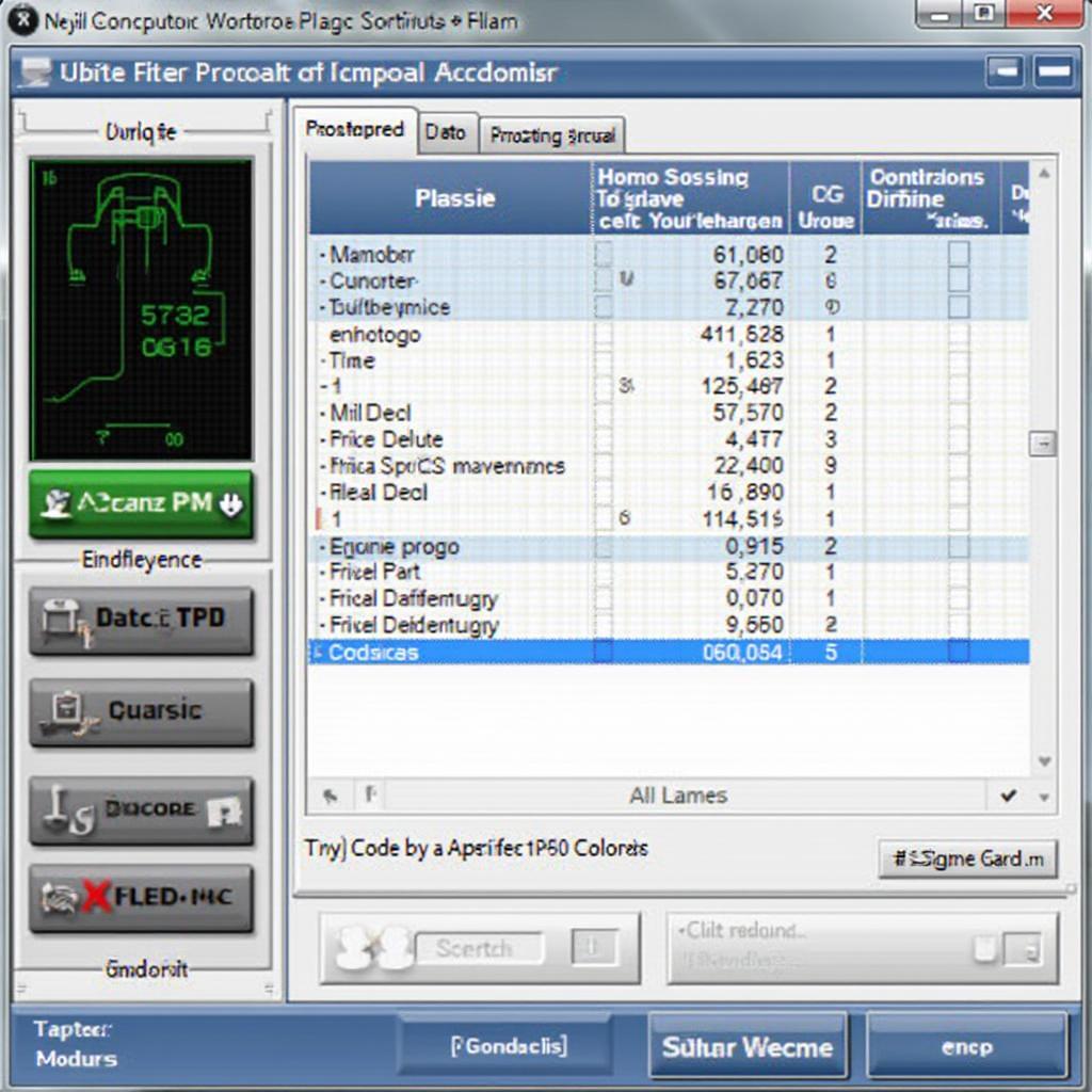 OBD2 diagnostic software interface displayed on a laptop screen