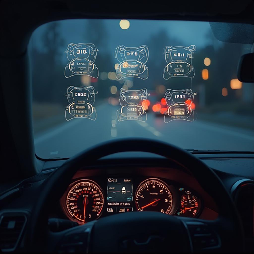 OBD2 Speedometer HUD Display in Action