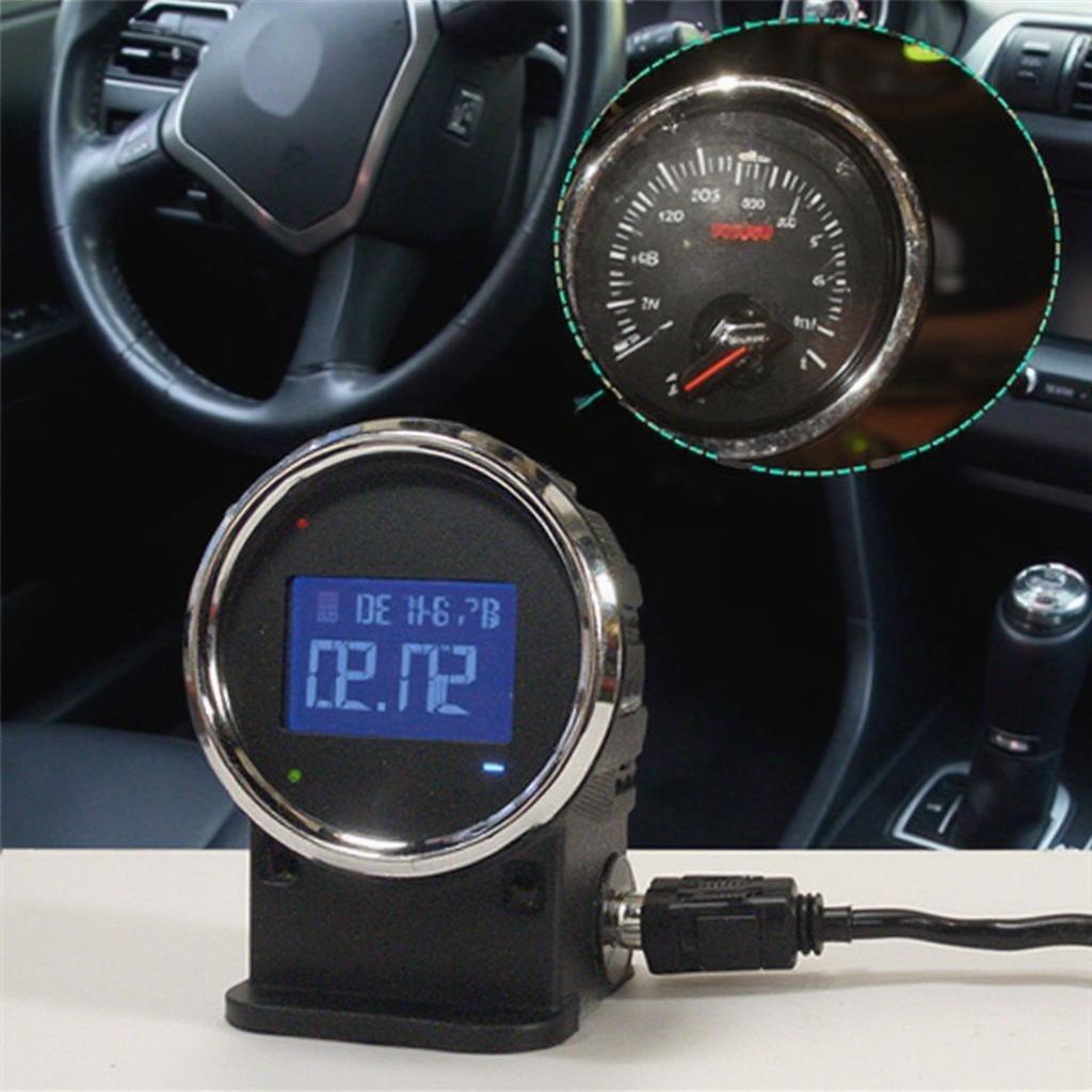 OBD2 Turbo Gauge Displaying Boost Pressure