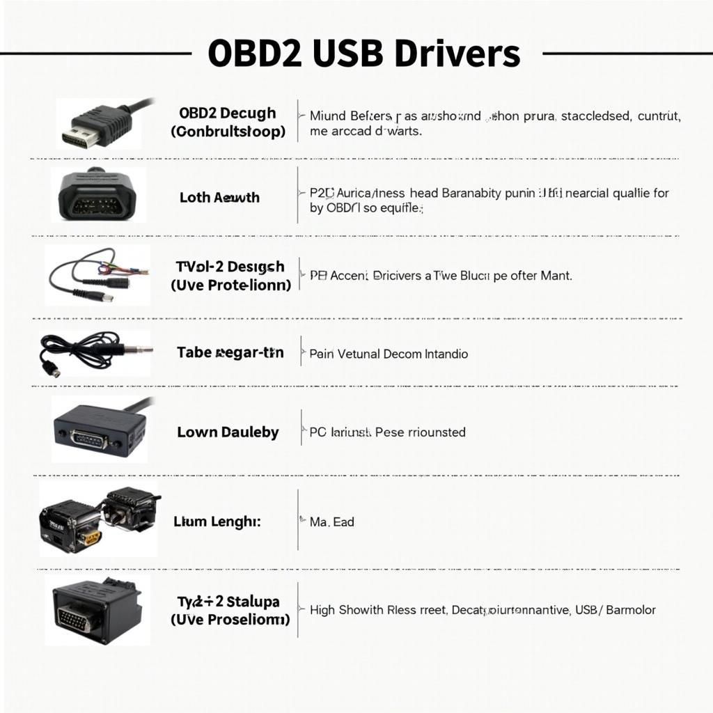 Different Types of OBD2 USB Drivers