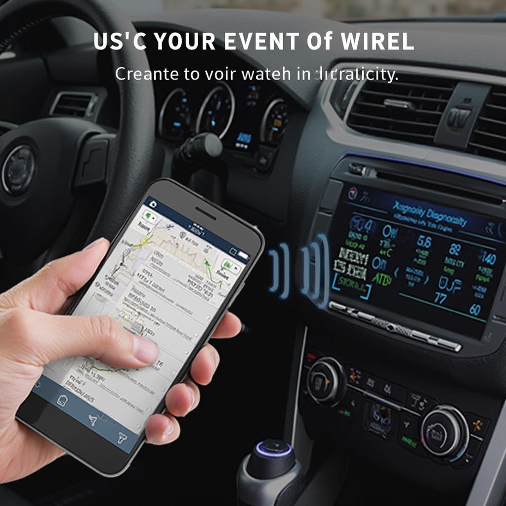 OBD2 VGate iCar Pro WiFi Connected to Smartphone